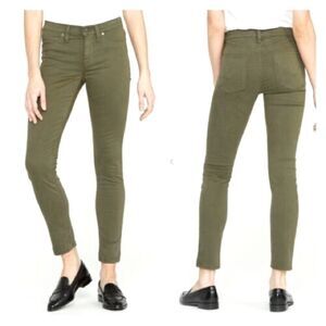 Frame Green Platoon Le High Skinny Cotton Blend Denim Jeans Pant 30